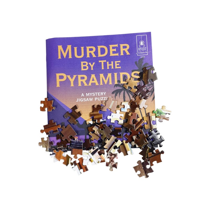 University Games Murder Mystery Party, Classic Mystery Jigsaw Puzzle, Murder by The Pyramids, 1,000 Piece Jigsaw Puzzle - Image 4
